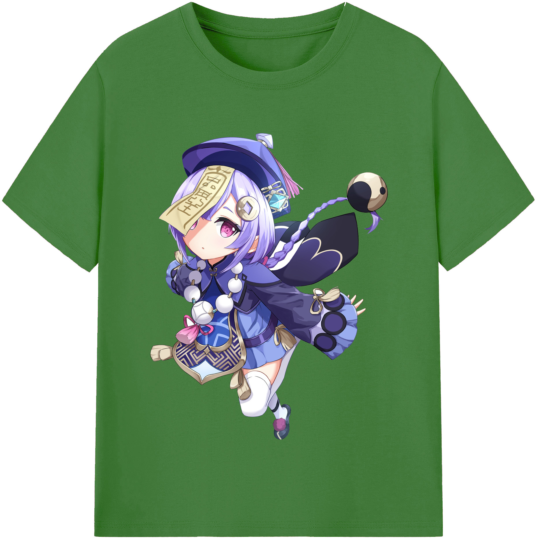 げんし神 七七 なな  genshin Nana レディースカジュアルプリントTシャツ（綿100％）